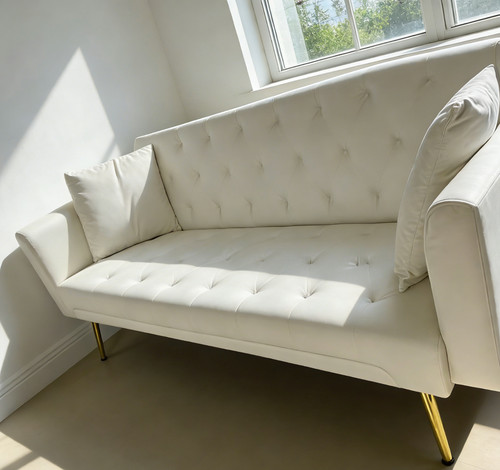 Velvet futon sofa - 71", with