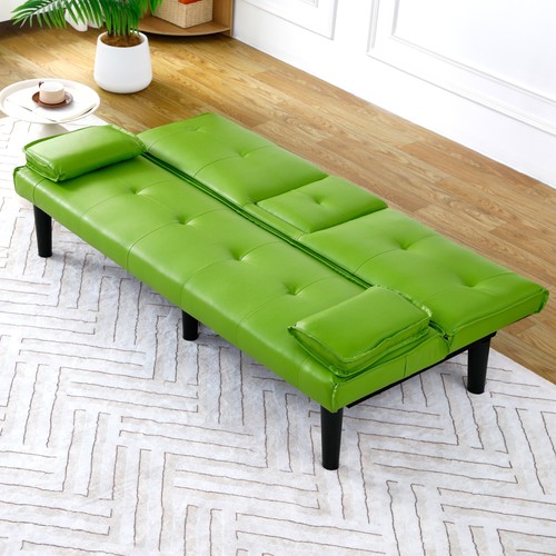 Futon sofa bed faux leather - bed,