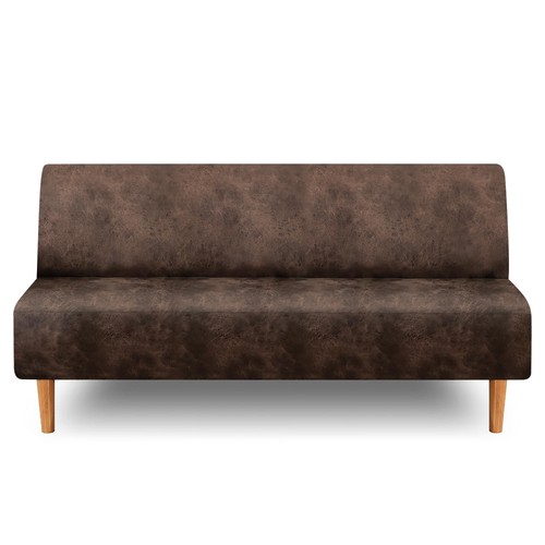 Leather like stretch futon - stretch,
