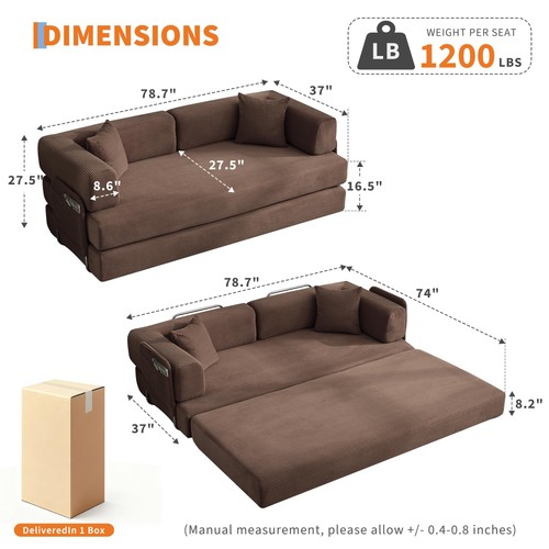 Modular corduroy sofa - corduroy,