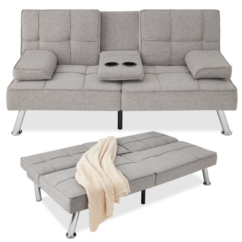 Linen look fabric - fabric, futon