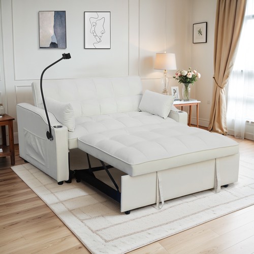 Velvet futon sofa - 55",