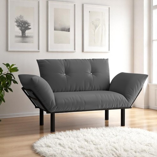 Adali futon loveseat - futon, metal